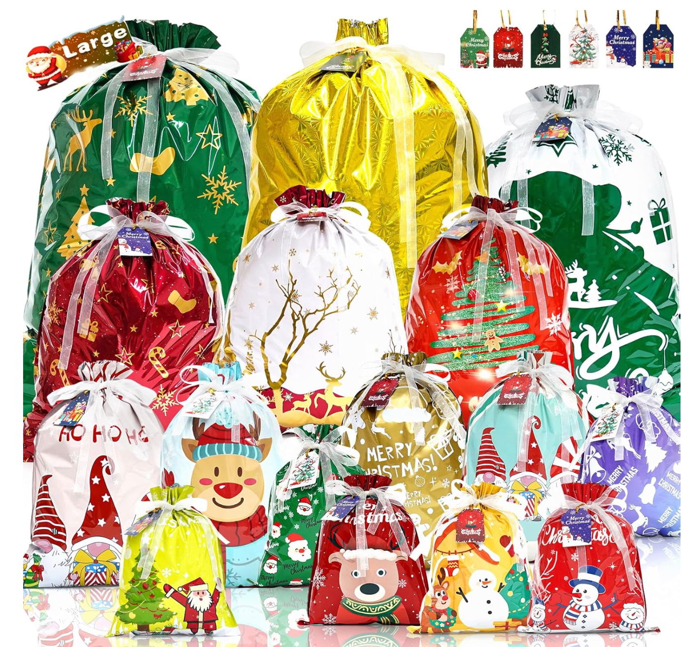 Merry Market Gift Bags & Tags Set