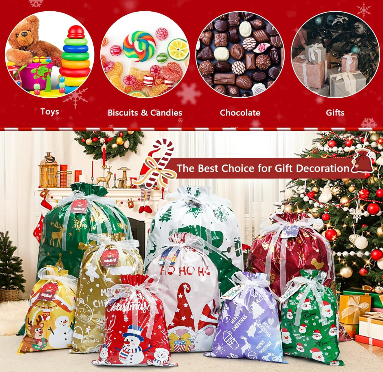 Merry Market Gift Bags & Tags Set