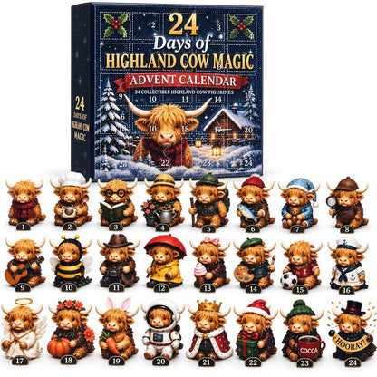 Merry Market  24 Highland Cow Advent Calendar