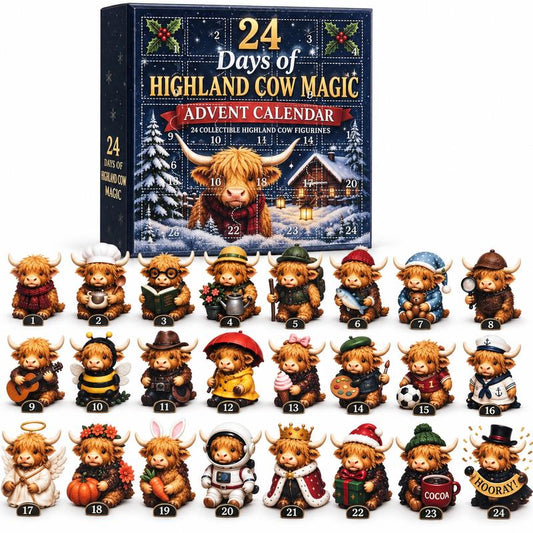 Merry Market  24 Highland Cow Advent Calendar
