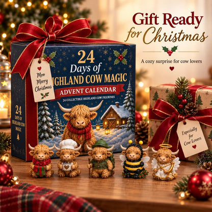 Merry Market  24 Highland Cow Advent Calendar