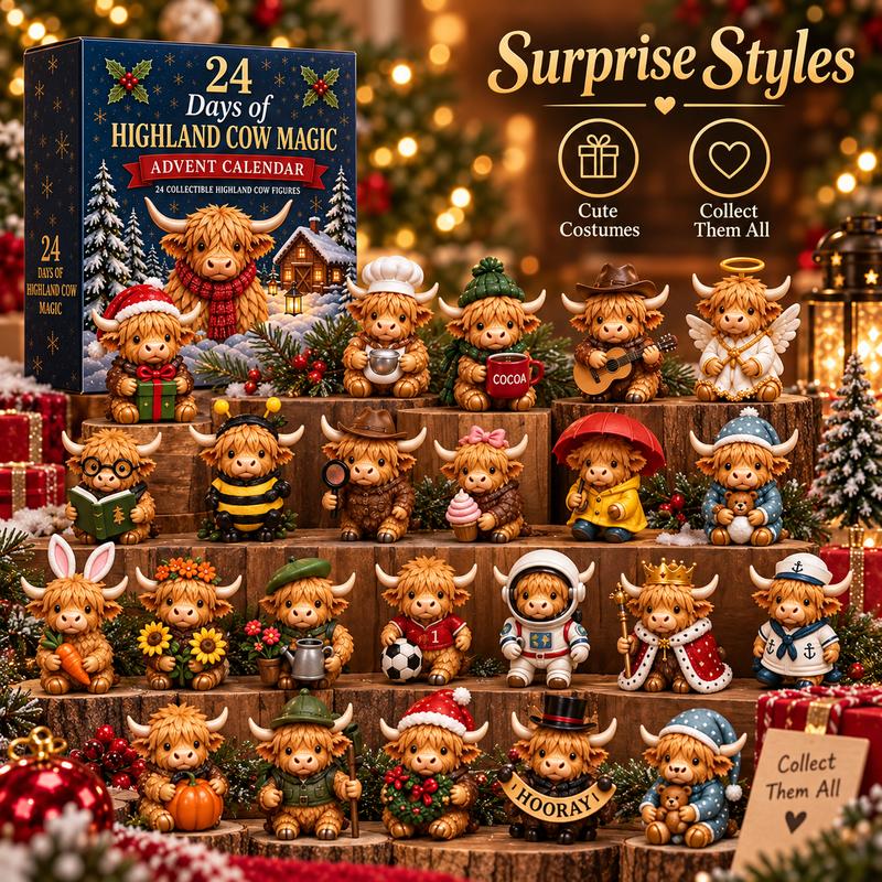 Merry Market  24 Highland Cow Advent Calendar