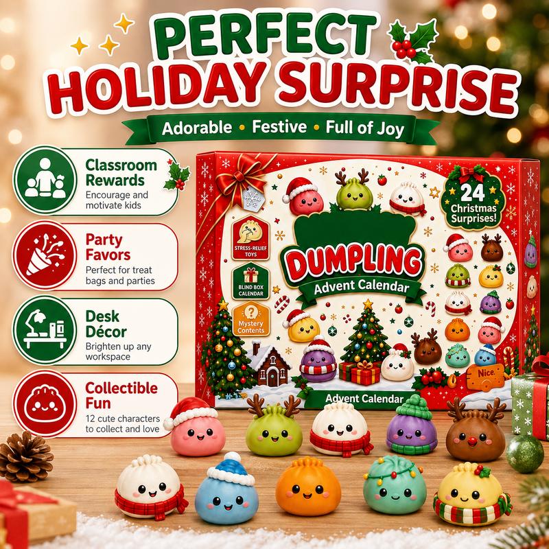 Merry Market 24 Dumpling Squishy Advent Calendar