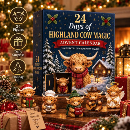 Merry Market  24 Highland Cow Advent Calendar