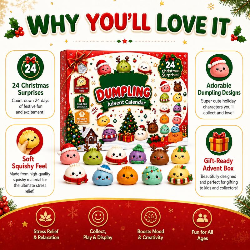 Merry Market 24 Dumpling Squishy Advent Calendar