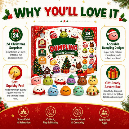 Merry Market 24 Dumpling Squishy Advent Calendar